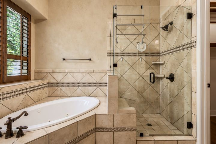 Primary Bath, Tub and Shower