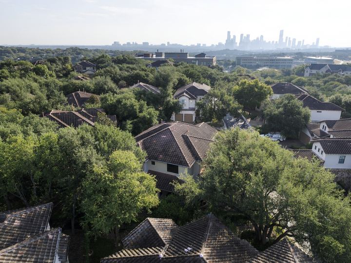 Aerial, Toward Downtown