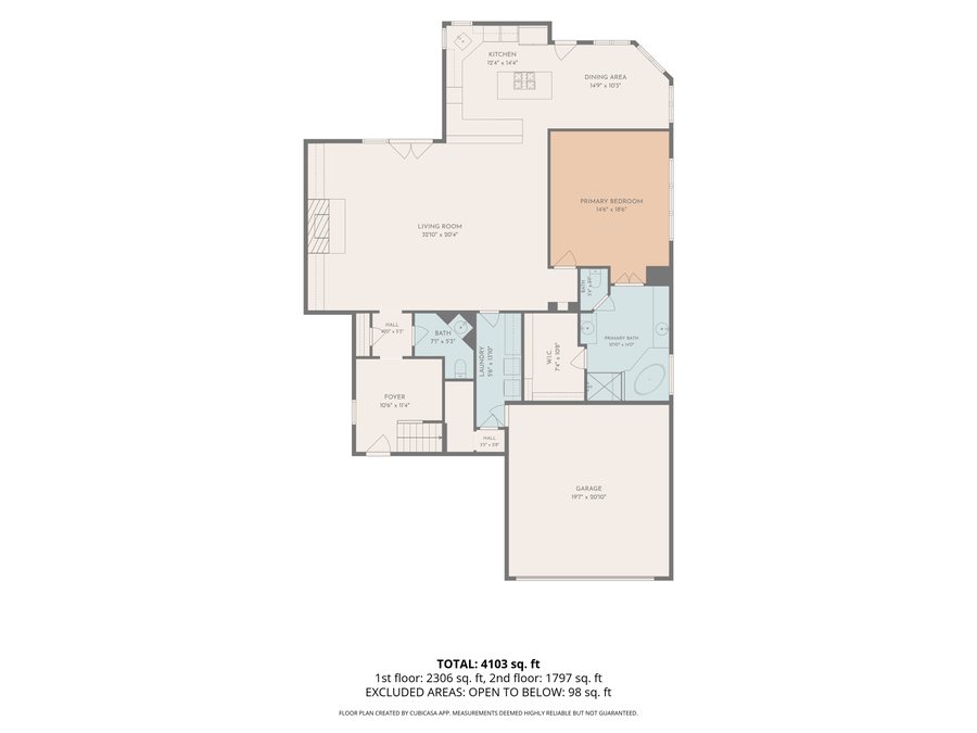 Floor plan, main level