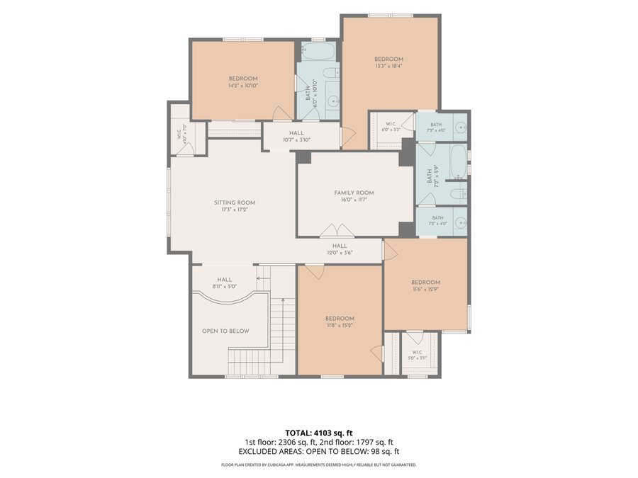 Floor plan, upper level