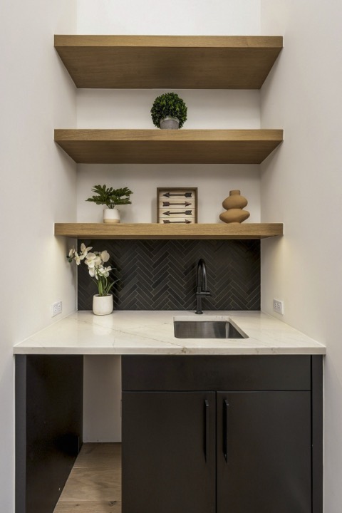 Wet Bar Shelves